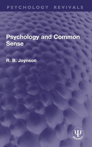Cover image for Psychology and Common Sense