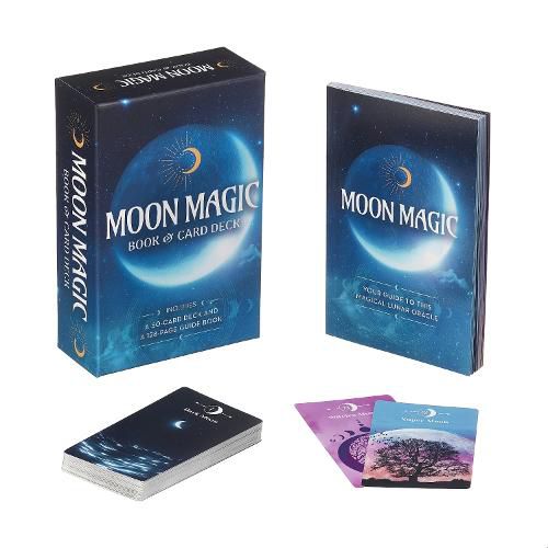 Moon Magic Book & Card Deck: Includes a 50-Card Deck and a 128-Page Guide Book