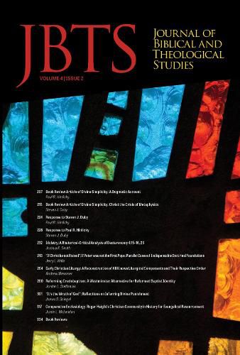 Cover image for Journal of Biblical and Theological Studies, Issue 4.2