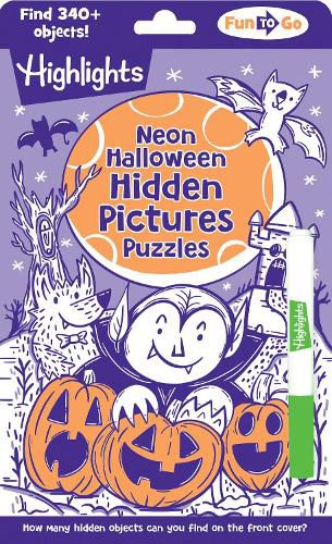 Cover image for Neon Halloween Hidden Pictures Puzzles