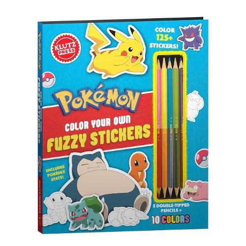 Cover image for Pokemon Color Your Own Fuzzy Stickers
