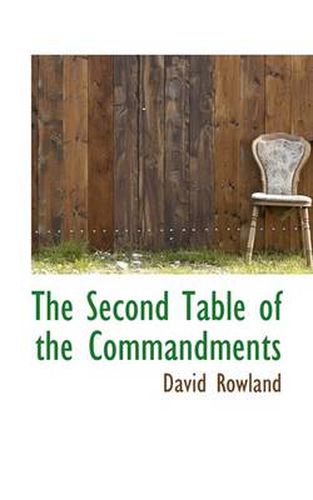 Cover image for The Second Table of the Commandments