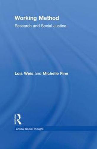 Cover image for Working Method: Research and Social Justice