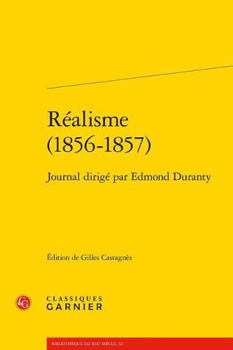 Cover image for Realisme (1856-1857): Journal Dirige Par Edmond Duranty