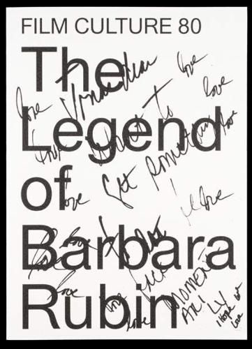 Cover image for The Legend of Barbara Rubin: Film Culture 80