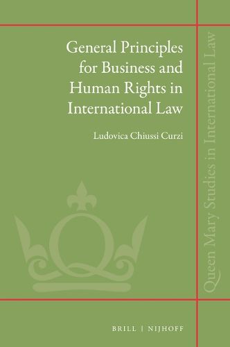 Cover image for General Principles for Business and Human Rights in International Law