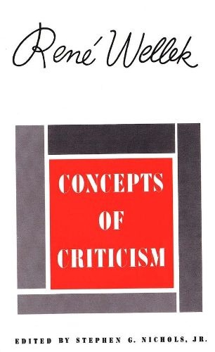 Cover image for Concepts of Criticism