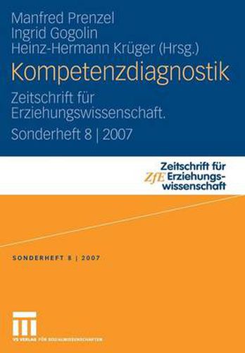 Cover image for Kompetenzdiagnostik: Zeitschrift Fur Erziehungswissenschaft. Sonderheft 8 2007