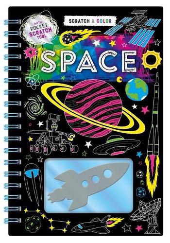 Cover image for Scratch & Color: Space: Scratch Art & Coloring Book