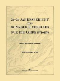 Cover image for 72.-73. Jahresbericht Des Sonnblick-Vereines Fur Die Jahre 1974-1975