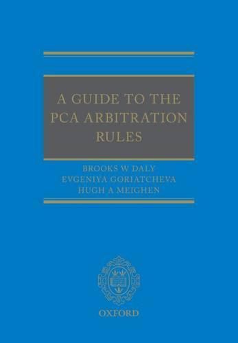 Cover image for A Guide to the PCA Arbitration Rules