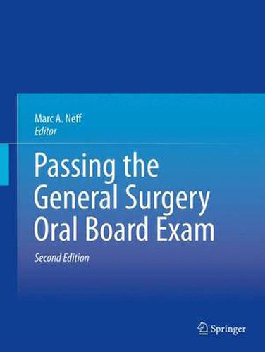 Cover image for Passing the General Surgery Oral Board Exam