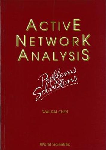 Cover image for Active Network Analysis - Problems And Solutions
