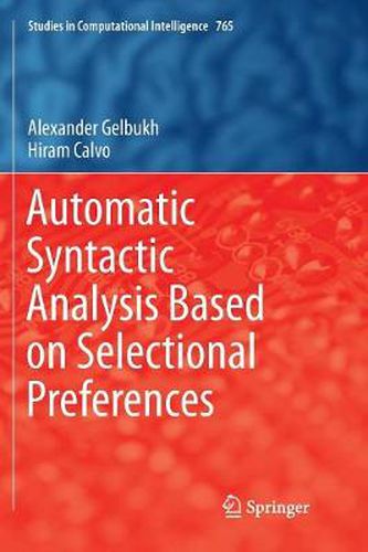 Cover image for Automatic Syntactic Analysis Based on Selectional Preferences
