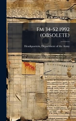 Cover image for FM 34-52 1992 (Obsolete)