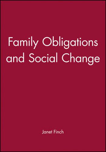 Cover image for Family Obligations and Social Change