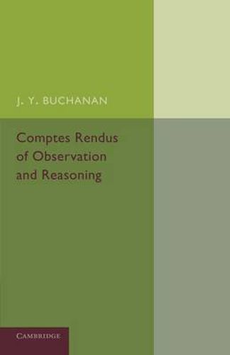 Cover image for Comptes Rendus of Observation and Reasoning