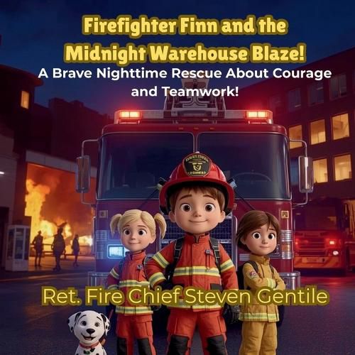 Cover image for Firefighter Finn and the Midnight Warehouse Blaze!