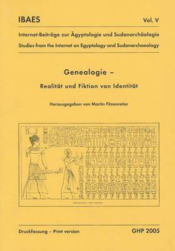 Cover image for Genealogie, Realitat und Fiktion von Identitat