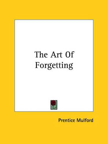 Cover image for The Art of Forgetting