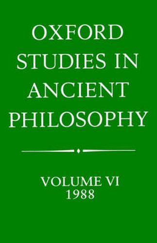 Cover image for Oxford Studies in Ancient Philosophy