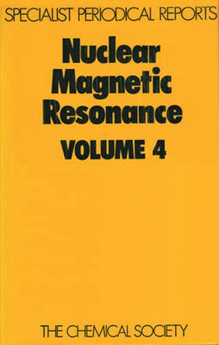 Cover image for Nuclear Magnetic Resonance: Volume 4