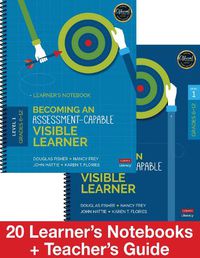 Cover image for Becoming an Assessment-Capable Visible Learner, Grades 6-12, Level 1: Classroom Pack: 20 Learner's Notebooks + Teacher's Guide