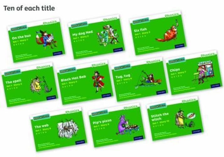 Cover image for Read Write Inc. Phonics: Green Set 1 Storybooks Pack of 100