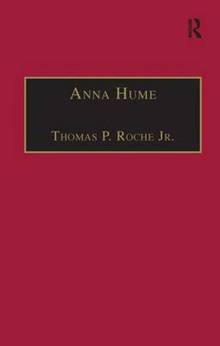 Anna Hume: Printed Writings 1641-1700: Series II, Part Three, Volume 8