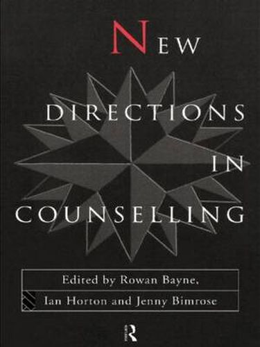 Cover image for New Directions in Counselling