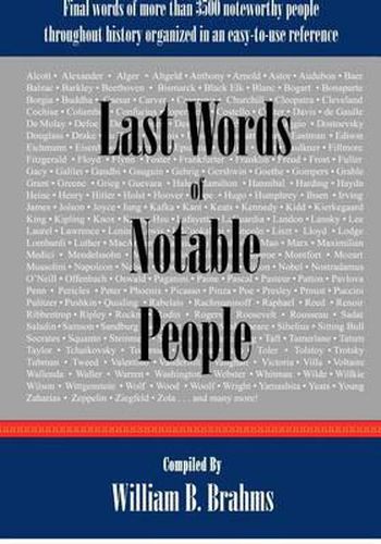 Cover image for Last Words of Notable People: Final Words of More than 3500 Noteworthy People Throughout History