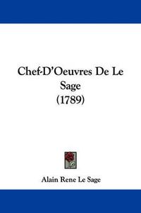 Cover image for Chef-D'Oeuvres De Le Sage (1789)