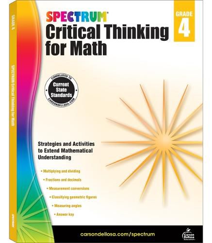 Cover image for Spectrum Critical Thinking for Math, Grade 4