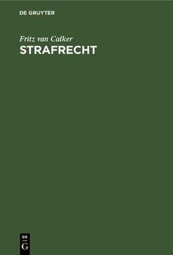 Cover image for Strafrecht: Grundriss Zu Vorlesungen Und Leitfaden Zum Studium