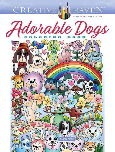 Cover image for Creative Haven Adorable Dogs Coloring Book