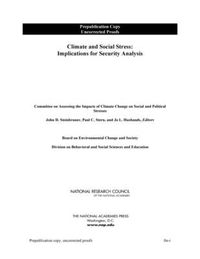 Cover image for Climate and Social Stress: Implications for Security Analysis