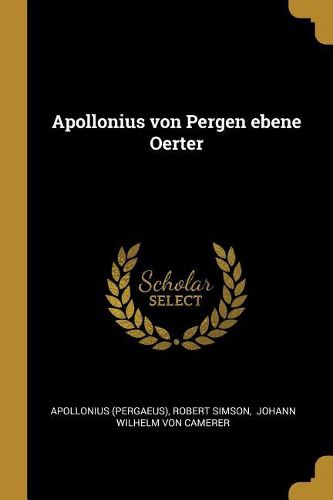 Cover image for Apollonius von Pergen ebene Oerter