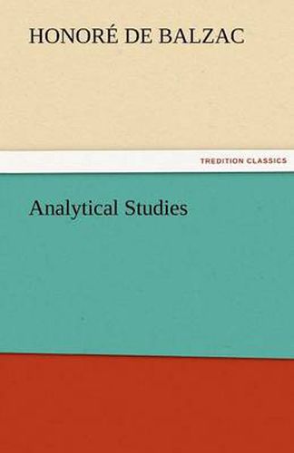 Cover image for Analytical Studies