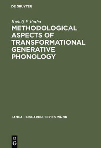 Cover image for Methodological Aspects of Transformational Generative Phonology