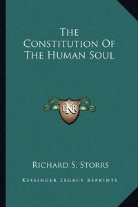 Cover image for The Constitution of the Human Soul