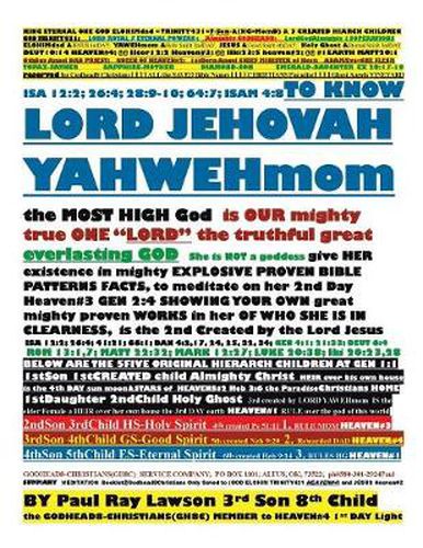 Cover image for To Know Lord Jehovah Yahwehmom