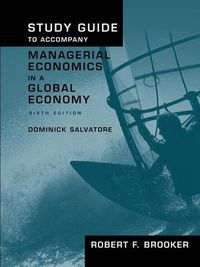 Cover image for Study Guide to Accompany Managerial Economics in a Global Economy