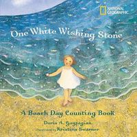 Cover image for One White Wishing Stone: A Beach Day Counting Book