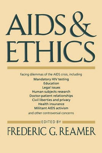 Cover image for AIDS and Ethics: The Social Dimension