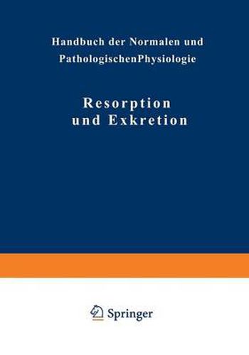 Cover image for Resorption Und Exkretion