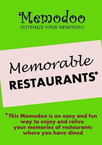 Cover image for Memodoo Memorable Restaurants