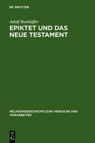 Cover image for Epiktet und das Neue Testament