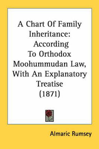 Cover image for A Chart of Family Inheritance: According to Orthodox Moohummudan Law, with an Explanatory Treatise (1871)