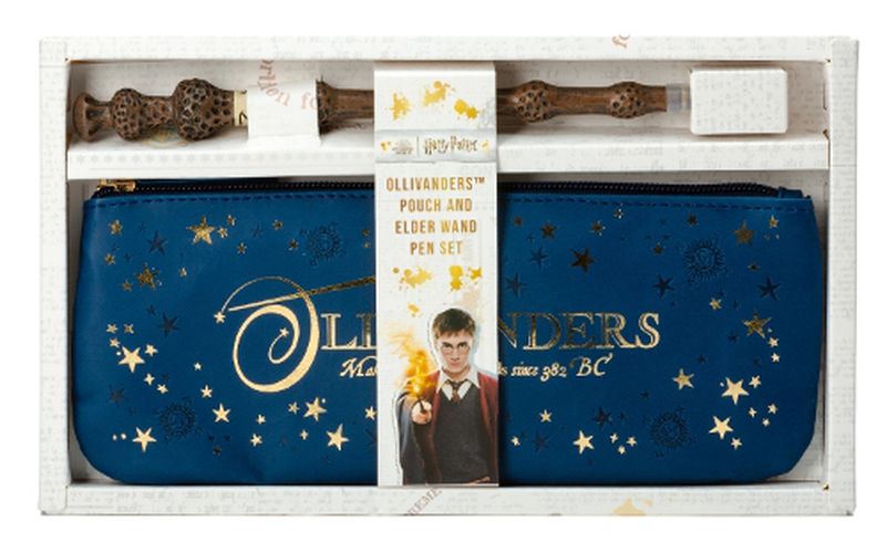 Cover image for Harry Potter: Ollivanders Accessory Pouch and Elder Wand Pen Set