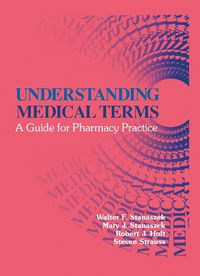 Cover image for Understanding Medical Terms: A Guide for Pharmacy Practice